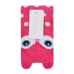 Girls 1 Pair Novelty Cartoon Design Socks Owl Pink