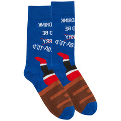 Mens Novelty Cotton Rich Christmas Funny Slogan Socks