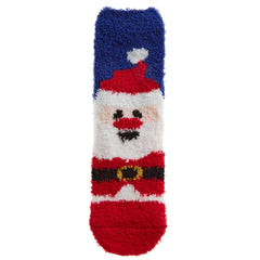 Kids Fluffy Christmas Socks Cosy Non Slip Socks with Grippers Santa