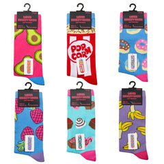 Womens Funky Funny Colourful Socks 3 Pairs