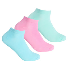 Womens 9 Pairs Socks Sport Trainer Liner Pastel