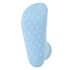 Womens Bed Socks Anti Slip Grippers Blue