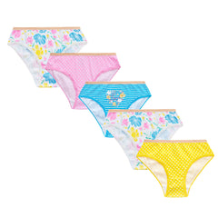Girls Novelty Design Briefs Knickers Underwear Pink - 5 Pack