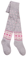 Baby Girls Stripe Printed Pattern Tights 1 Pair Light Grey