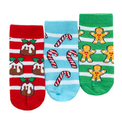 Baby Christmas Novelty Santa Themed Socks 6 Pairs