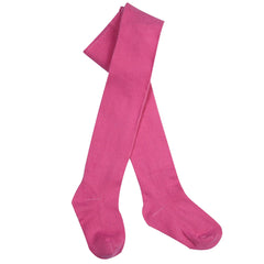 Baby Girls Plain Warm Tights 1 Pair Dark Pink