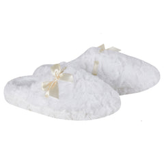 Womens Cosy Memory Foam Insole Mule Slippers Cream