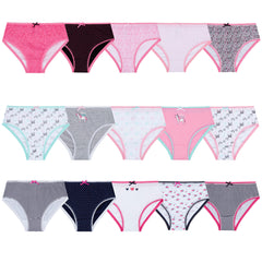 Girls Fun Novelty Print Brief Underwear Bunny Pack Of 5