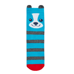 Boys Novelty Cartoon Socks 1 Pair Blue Dog