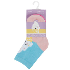 Baby Girls Ice Cream Novelty Socks 3 Pairs