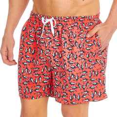 Mens Lightweight Quick Dry Swim Wear Shorts Trunks With Pockets Sardines