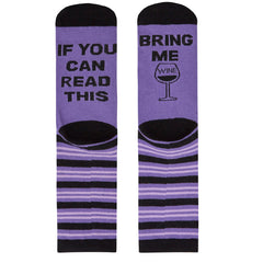 Womens Funny Novelty Slogan Design Mid Calf Socks