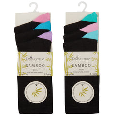 Womens Bamboo Mid Calf Socks 3 Pairs