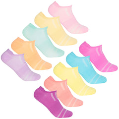 Womens 5 Pairs Trainer Liner Low Cut Ankle Socks