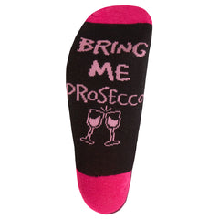 Womens Funny Slogan Design Mid Calf Socks Prosecco