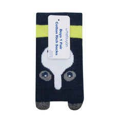 Boys Novelty Cartoon Socks 1 Pair Dog Navy