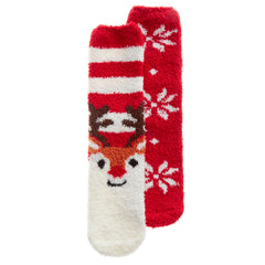 Womens Warm Fluffy Christmas Festive Winter Socks