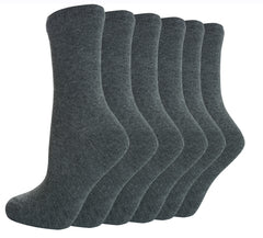 Unisex Girls Boys School Socks 3 Pairs Grey - 3 Pairs