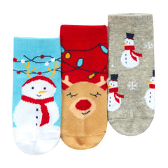 Baby Christmas Novelty Santa Themed Socks 6 Pairs