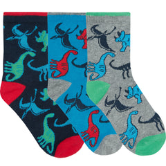 Boys Novelty Funky Characters Socks Dino