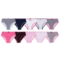 Girls Fun Novelty Print Brief Underwear Bunny Pack Of 5