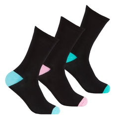 Womens Bamboo Mid Calf Socks 3 Pairs