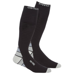 Mens 1 Pair Compression Knee High Sport Socks - Grey