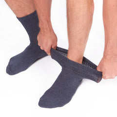 Mens Cushioned Diabetic Non Elastic Socks ASSORTED