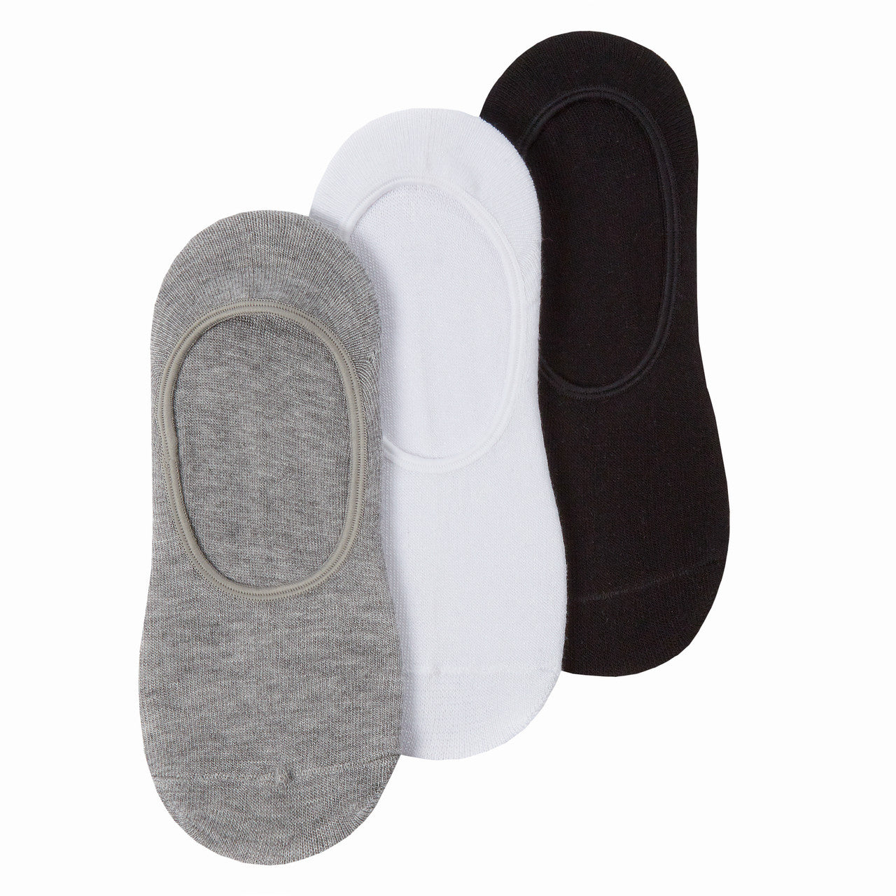 Ladies Bamboo Plain No Show Invisible Socks Assorted